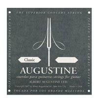 Augustine Classic Black, Low Tension High E: Classical Guitar